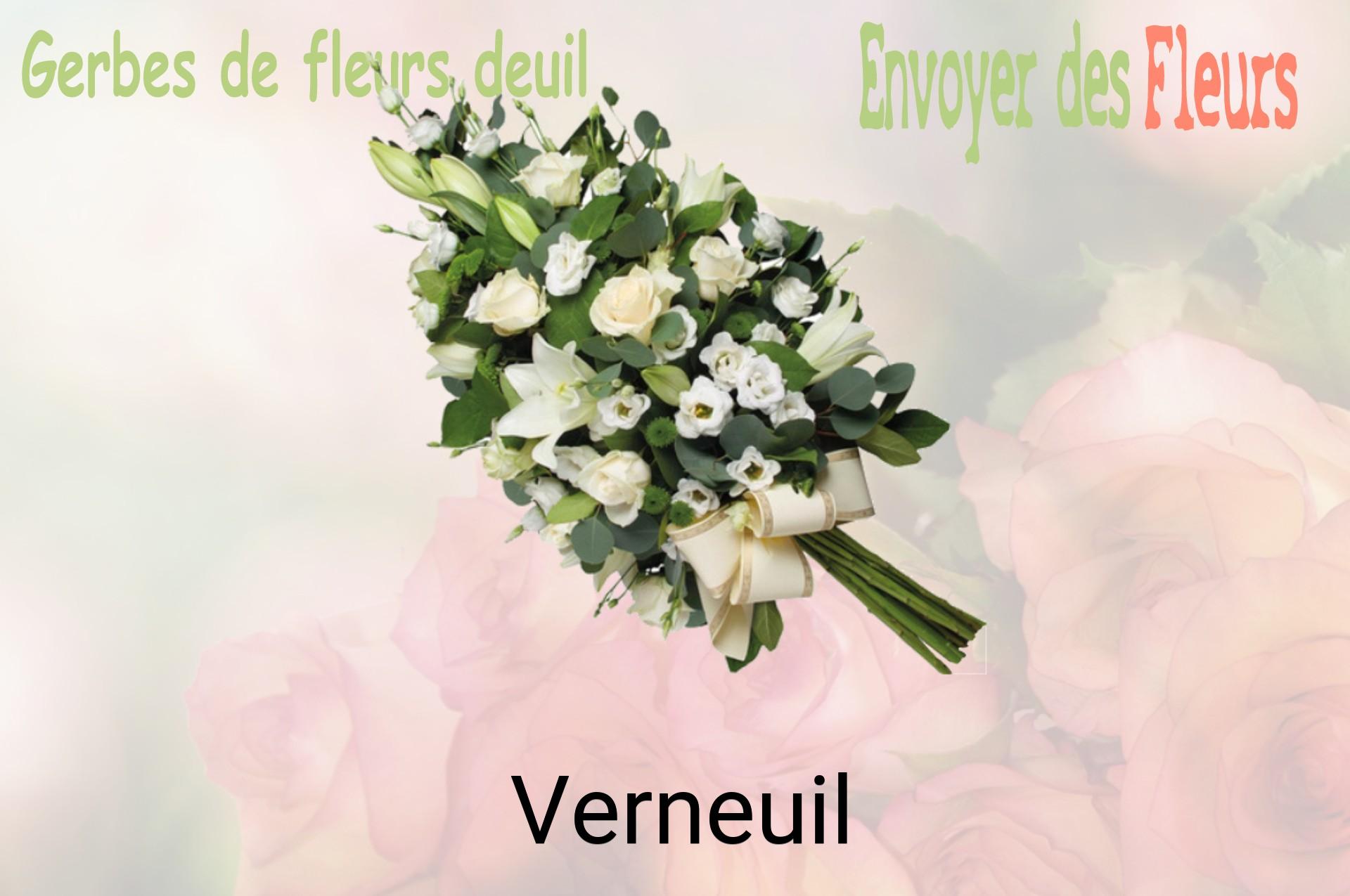 Gerbe de fleurs de deuil livrée à Verneuil